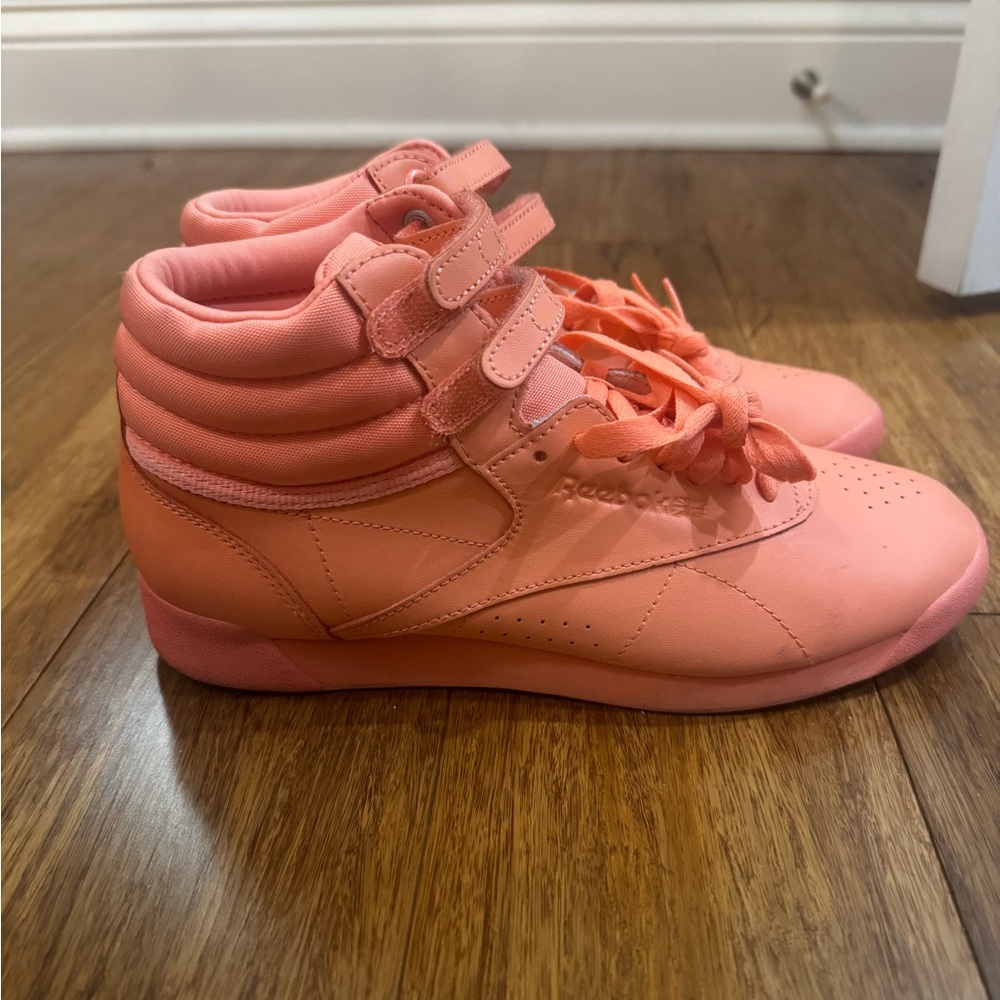 Reebok Orange High Ankle Sneakers